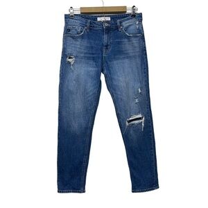 KanCan Medium Wash Distressed Skinny Jeans Size 7